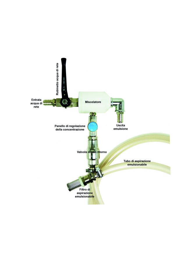 Heliolene MV Mixer - Miscelatore Venturimetrico per lubrorefrigeranti emulsionabili